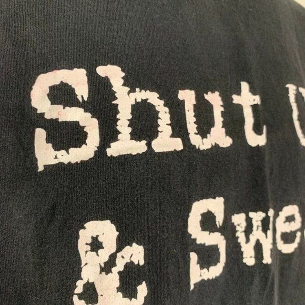 No Excuses Wear Shut Up and Sweat T Shirt Medium Black Short Sleeve Crewneck - Picture 4 of 5